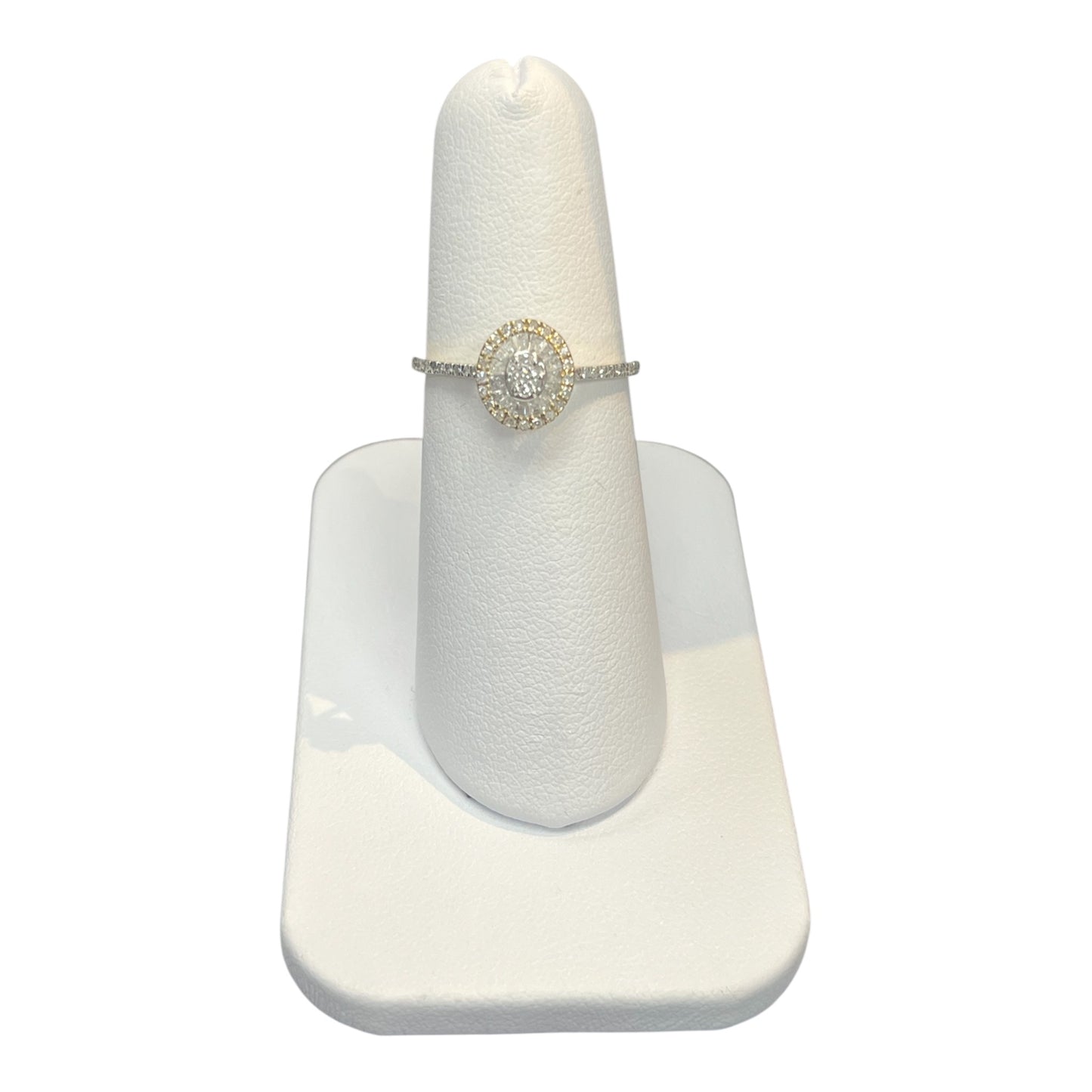 10k Yellow Gold Oval DIAMOND 0.29CTW Ring