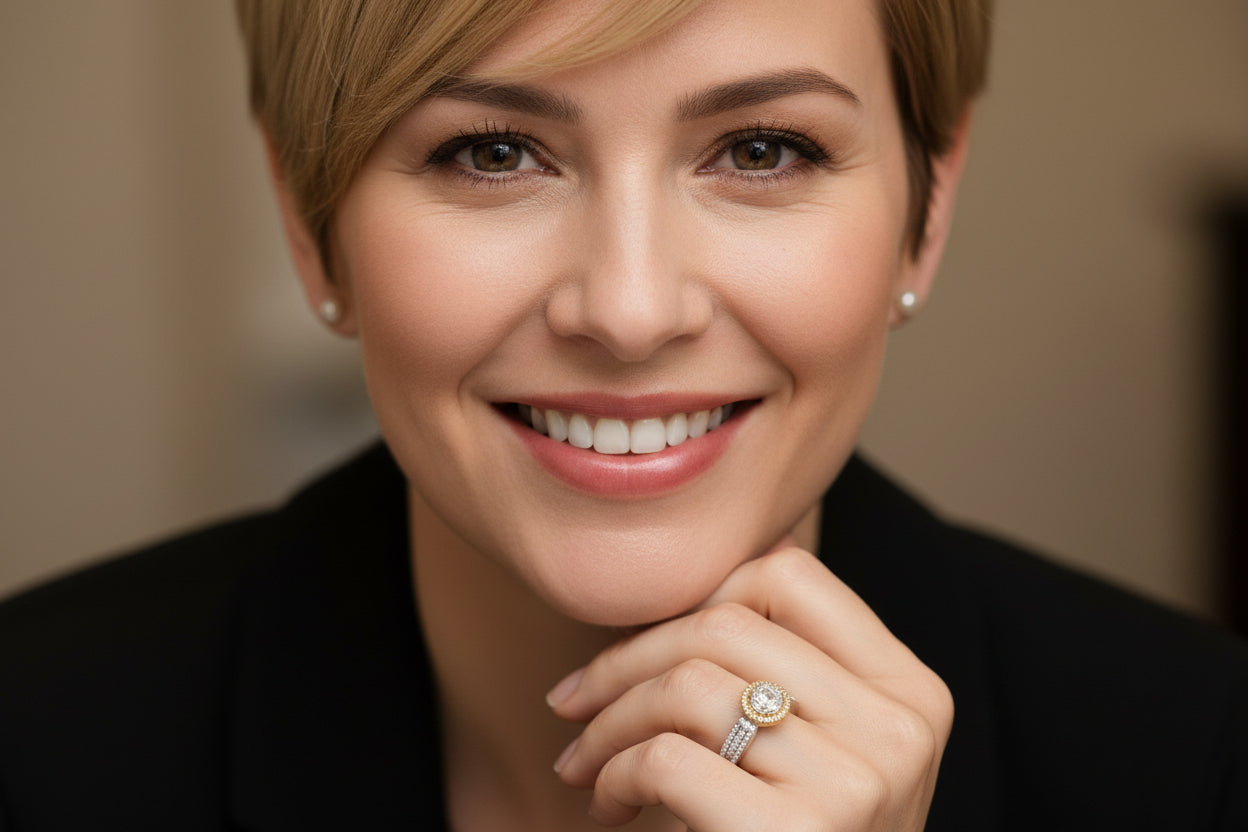 14k Yellow Gold Round DIAMOND 0.47CTW Ring