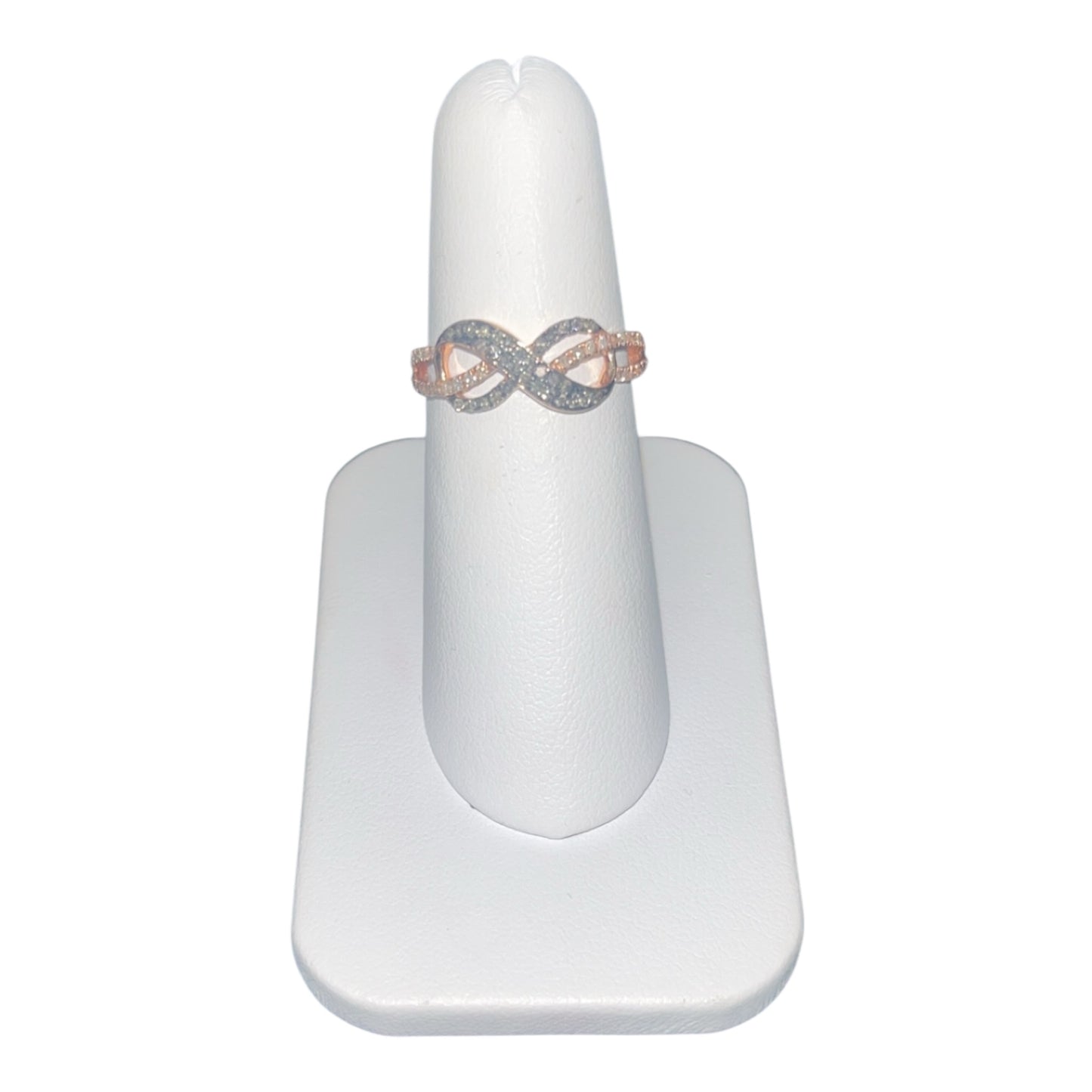 14k Rose Gold Infinity Chocolate DIAMOND 0.33CTW Ring
