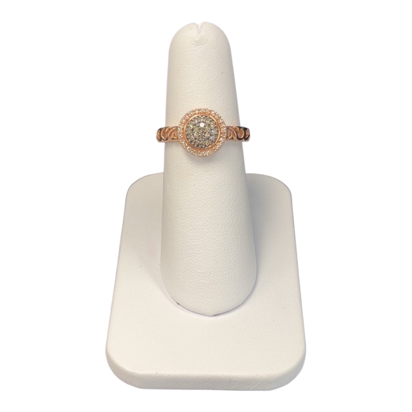 10k Rose Gold Round Chocolate DIAMOND 0.25CTW Ring