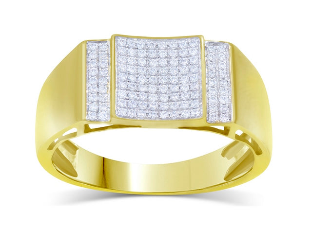 10K 0.30-0.32CT D-MENS MICROPAVE RINGS