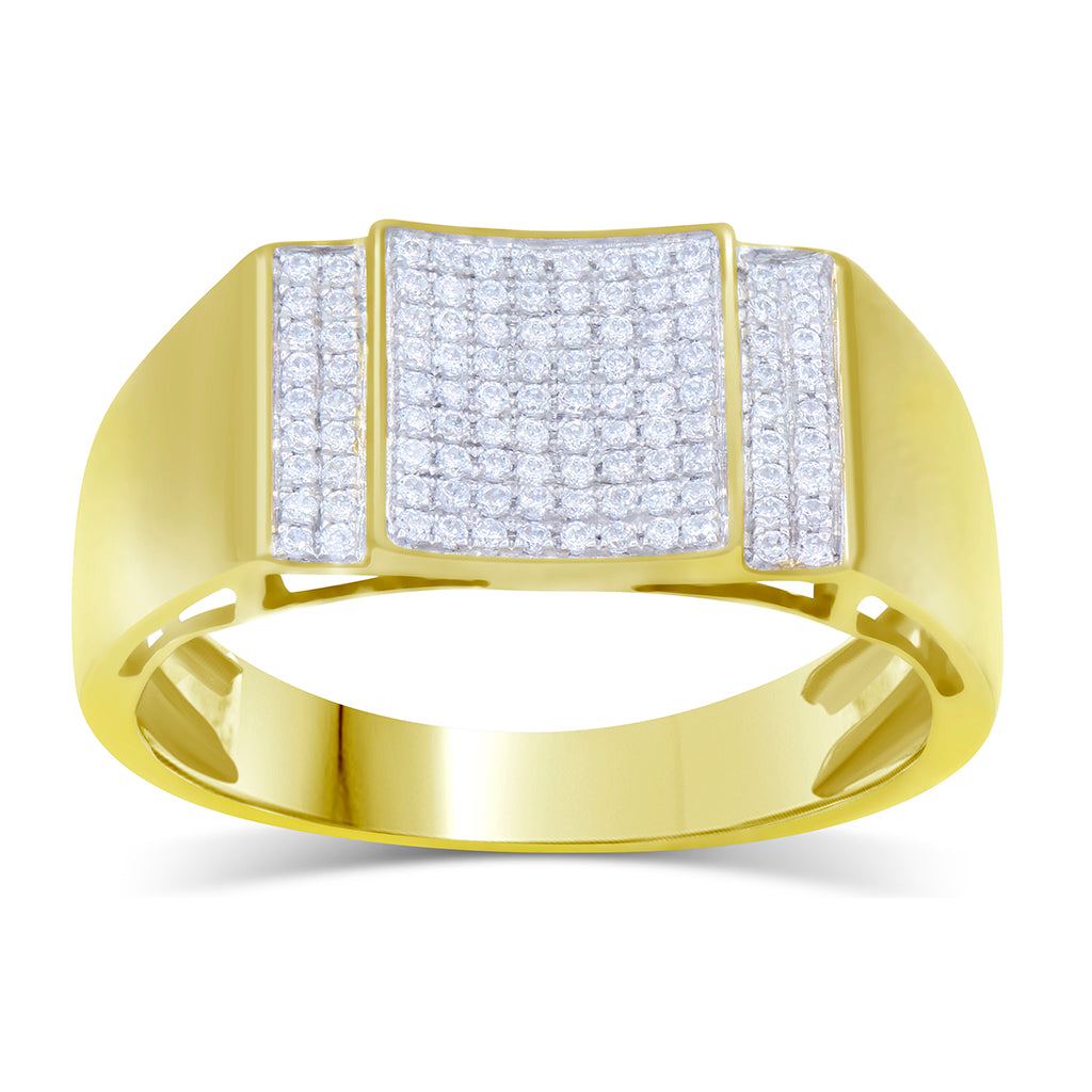 10K 0.30-0.32CT D-MENS MICROPAVE RINGS