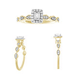 14K 0.47- 0.50CT D-LADIES RINGS