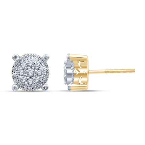10K 0.38--0.42CT D-DARK EARRINGS