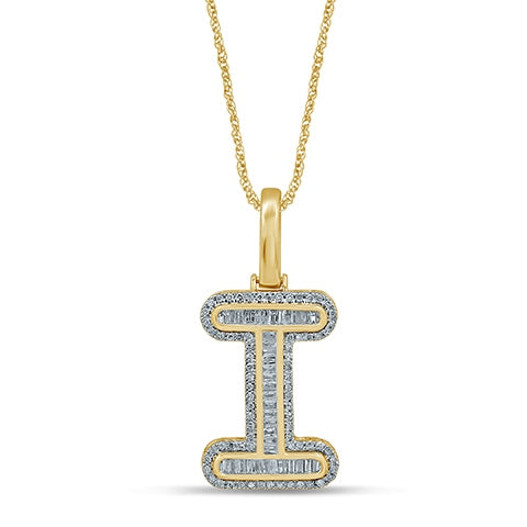 10K 0.39- 0.46CT D-BAGUETTE INITIAL " I "