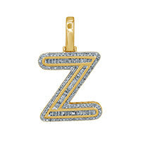 10K 0.51-0.57CT D-BAGUETTE INITIAL " Z "