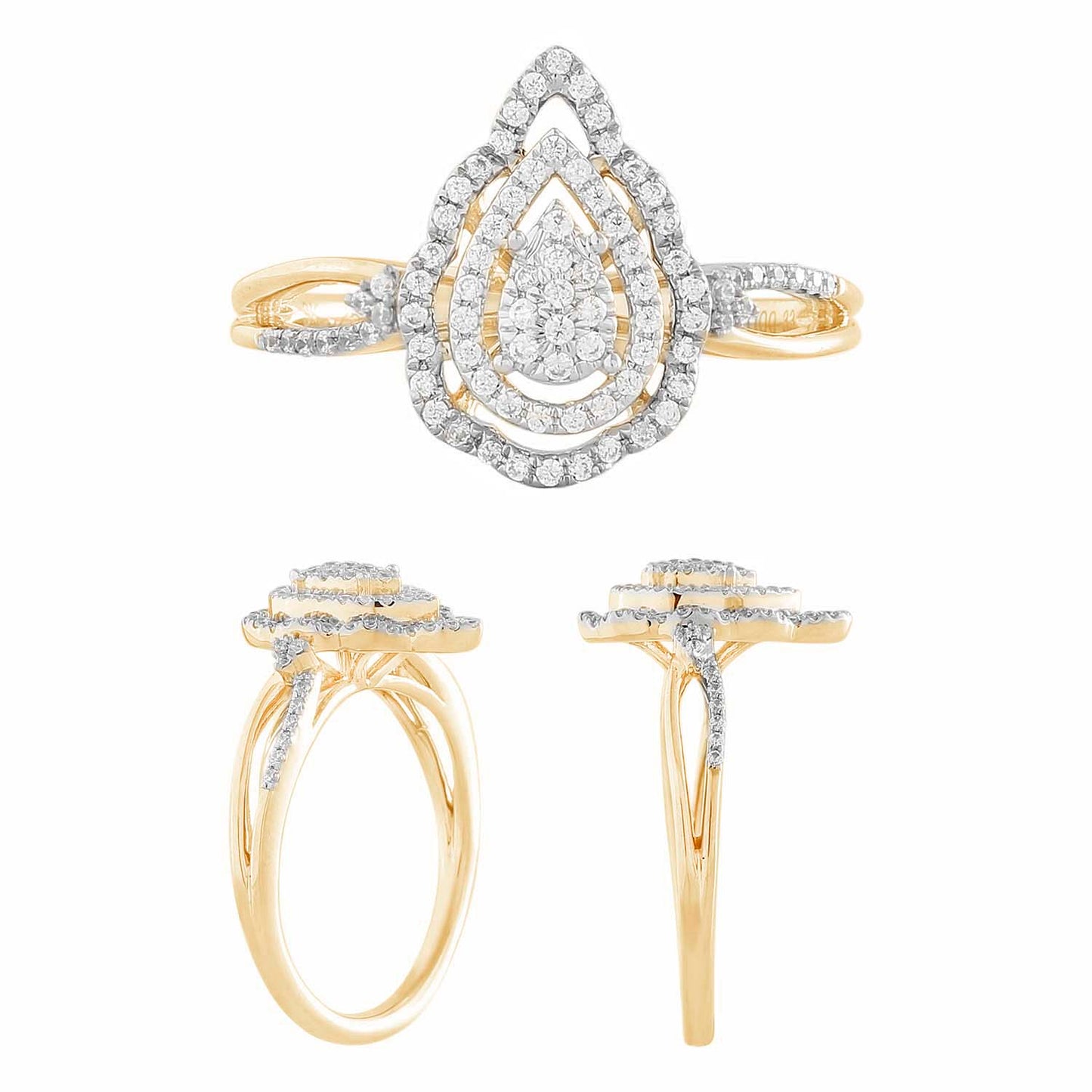 10K 0.32- 0.35CT D-LADIES RINGS