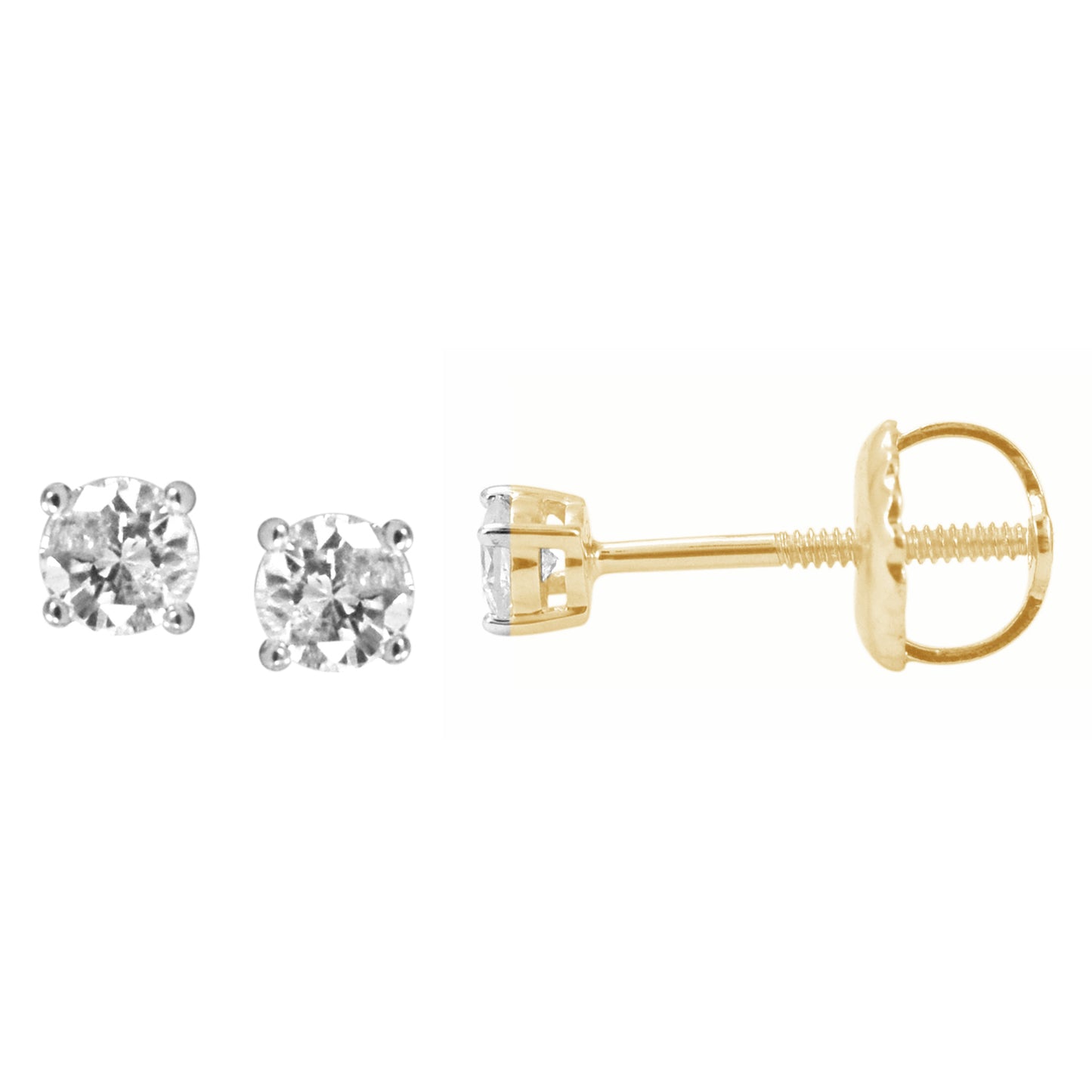 10K 0.14 -0.19CT D-EARRINGS