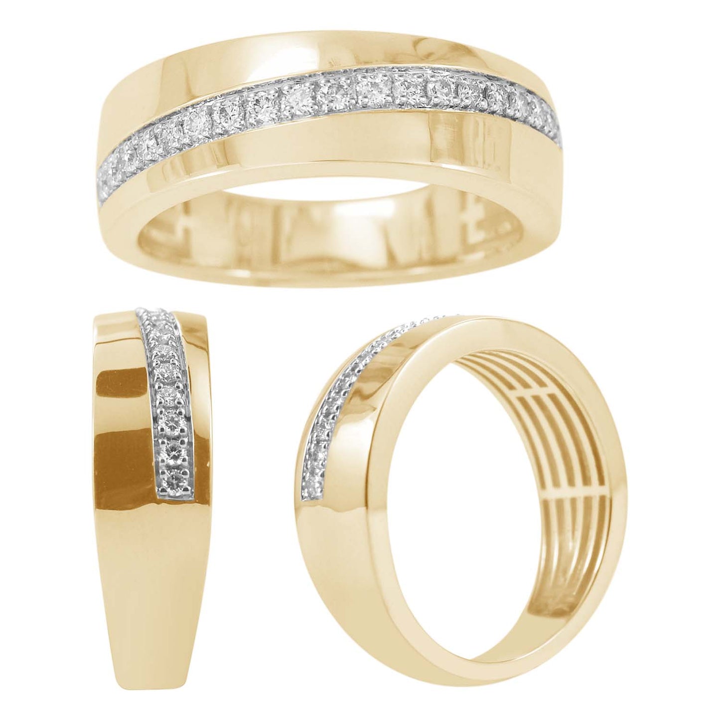 14K 0.32CT D-MENS BANDS