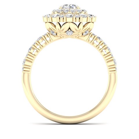 14K 1.33CT D-CERTIFIED RING