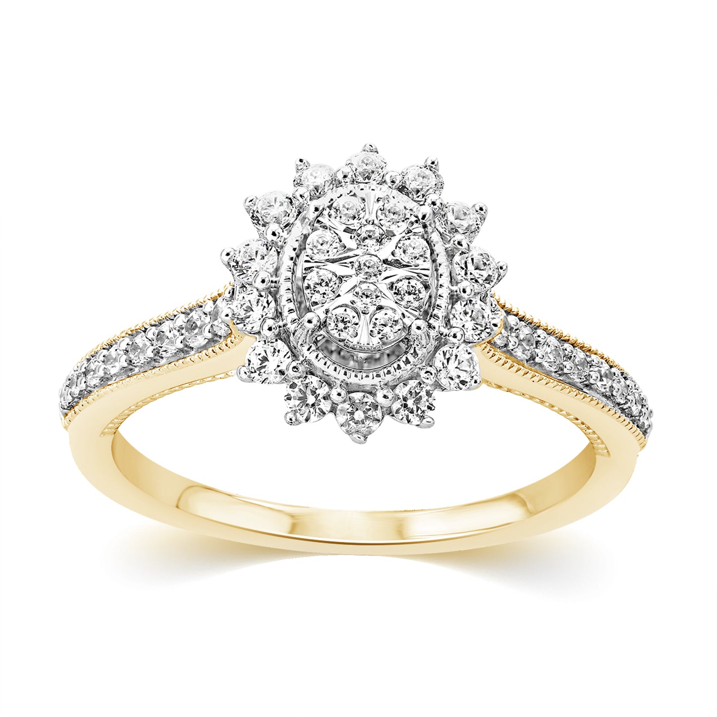 10K 0.51-0.52CT D-LADIES RINGS