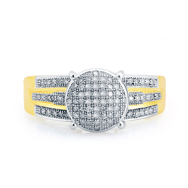 10K 0.25CT D-LADIES MICROPAVE RINGS