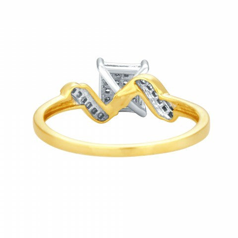 10K 0.09CT D-LADIES MICROPAVE RINGS