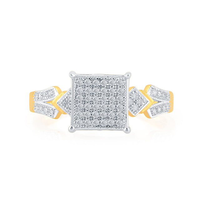 10K 0.17-0.19CT D-LADIES MICROPAVE RINGS