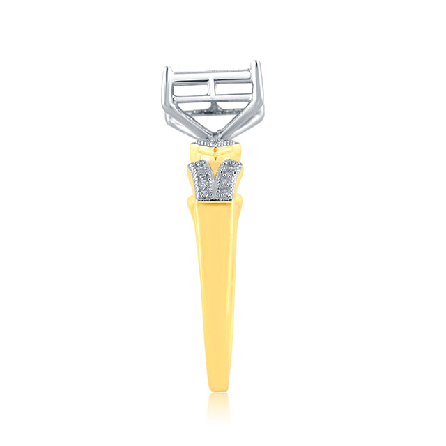 10K 0.17-0.19CT D-LADIES MICROPAVE RINGS