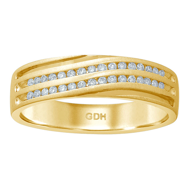 14K 0.23-0.26CT D-MENS BANDS