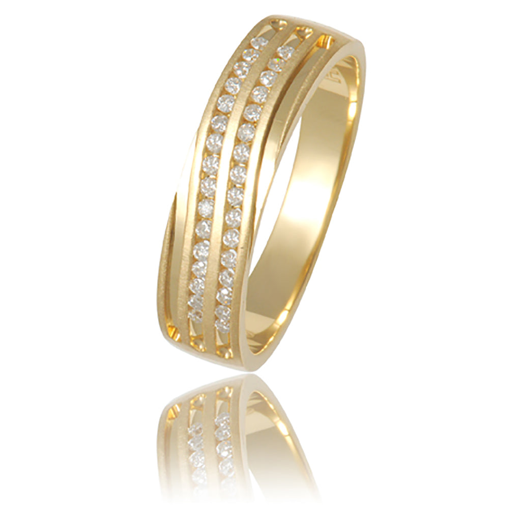 14K 0.23-0.26CT D-MENS BANDS