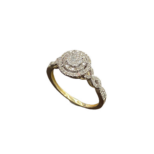 10K 0.33CT D-LADIES RINGS