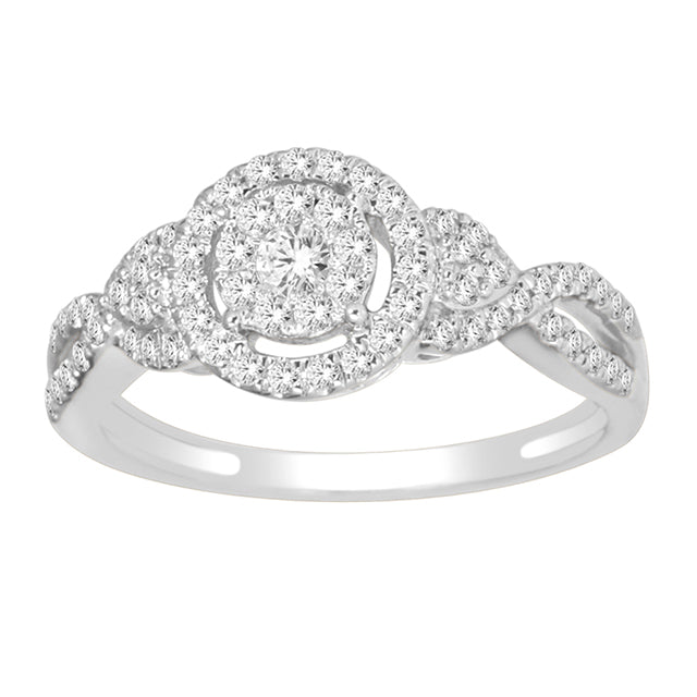 10K 0.50CT D-LADIES RINGS