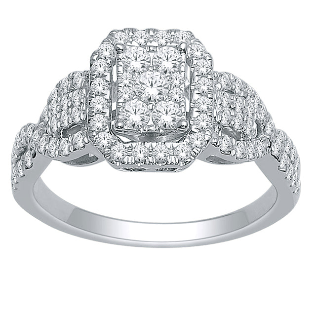 10K 0.75CT D-LADIES RINGS