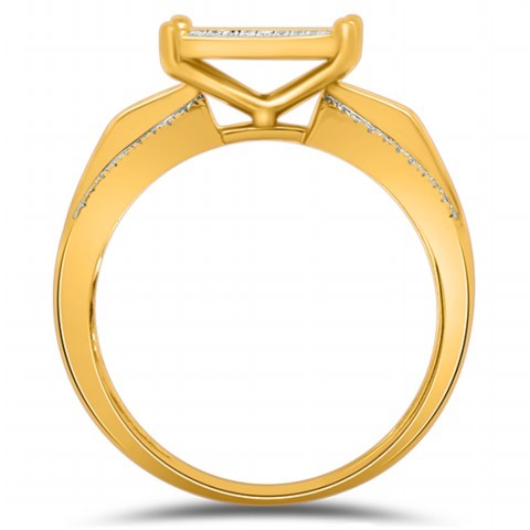 10K 0.22-0.28CT D-LADIES MICROPAVE RINGS