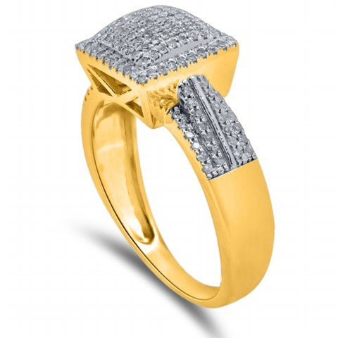 10K 0.29-0.34CT D-LADIES MICROPAVE RINGS