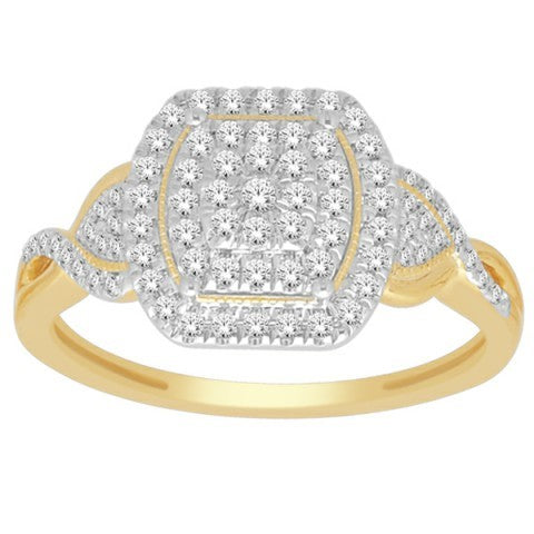 10K 0.38CT D-LADIES RINGS
