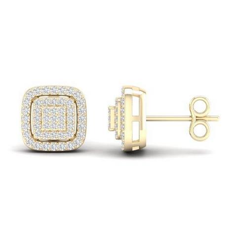 10K 0.25CT D-MICROPAVE EARRINGS