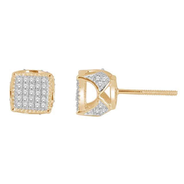 10K 0.33CT D-EARRING