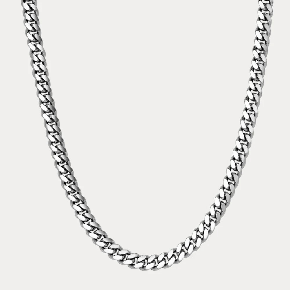 925 Sterling Silver 6mm Miami Cuban Chain Necklace