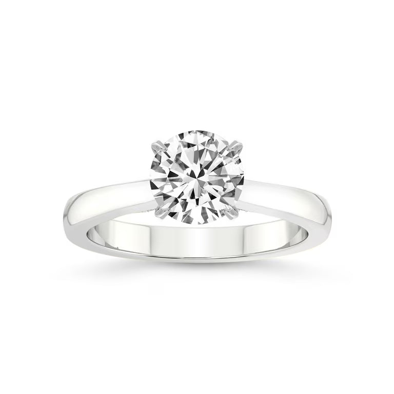 14k White Gold Lab round Ring Diamond 1.54CTW