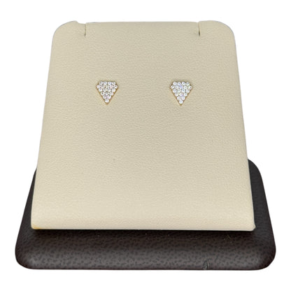 10KT Gold CZ Earrings
