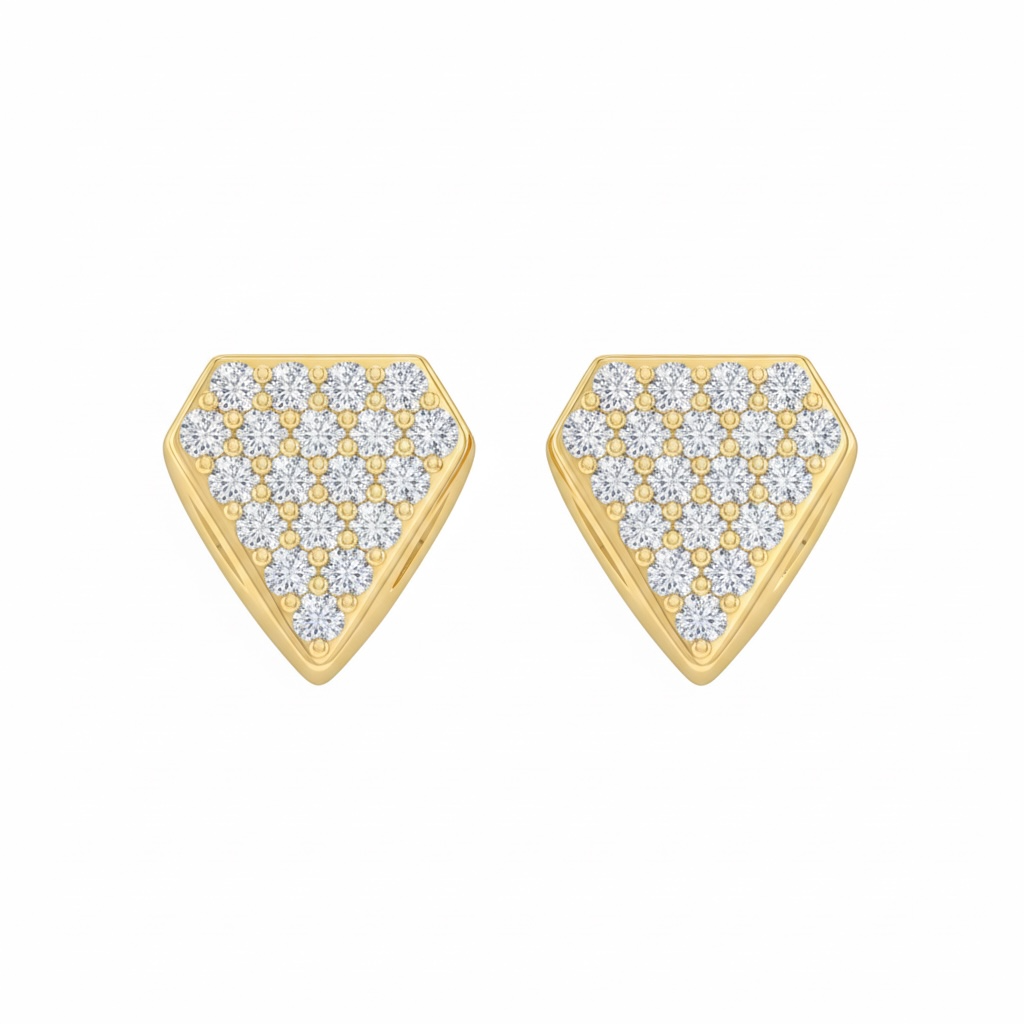 10KT Gold CZ Earrings