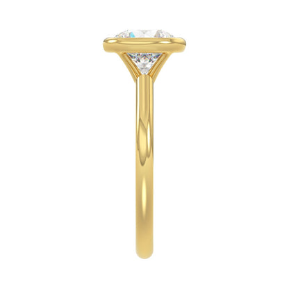 LADIES SOLITAIRE RING 2CT ROUND DIAMOND 14K YELLOW GOLD (CENTER STONE ROUND DIAMOND 2CT )
