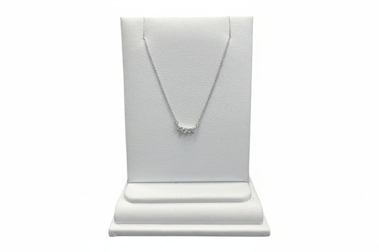 10k White Gold LAB DIAMOND 0.11CTW Necklace