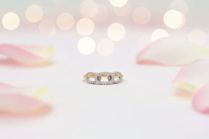 10k Yellow Gold DIAMOND 0.11CTW Band