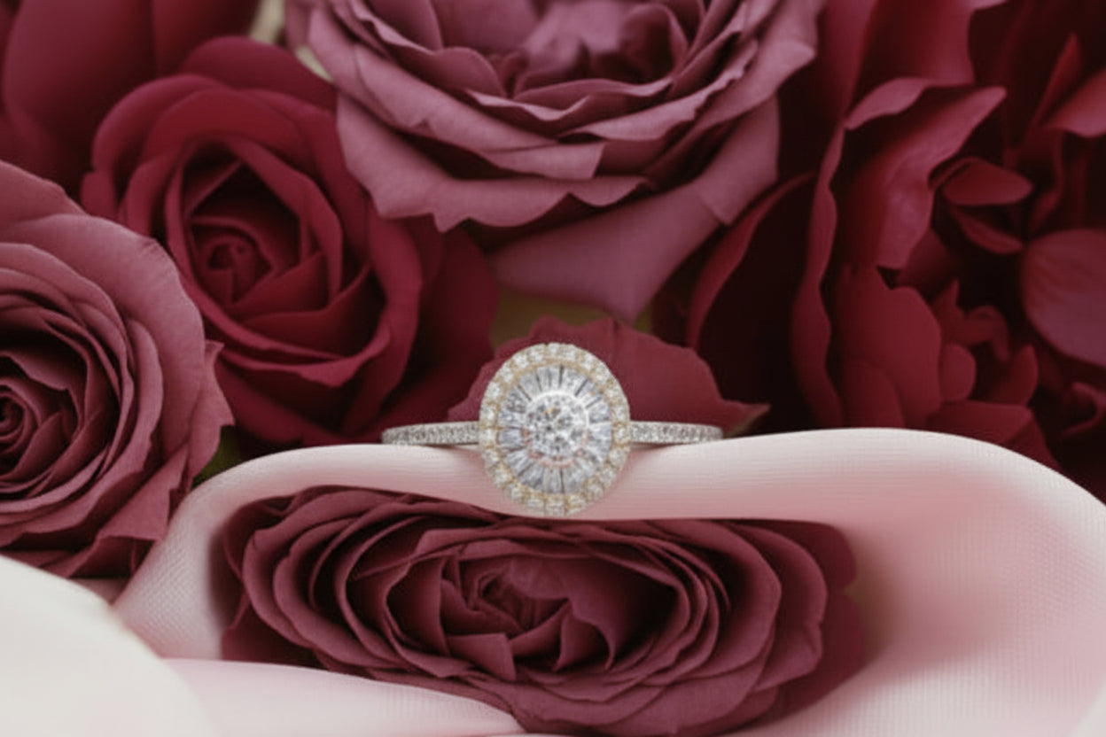 10k Yellow Gold Oval DIAMOND 0.29CTW Ring