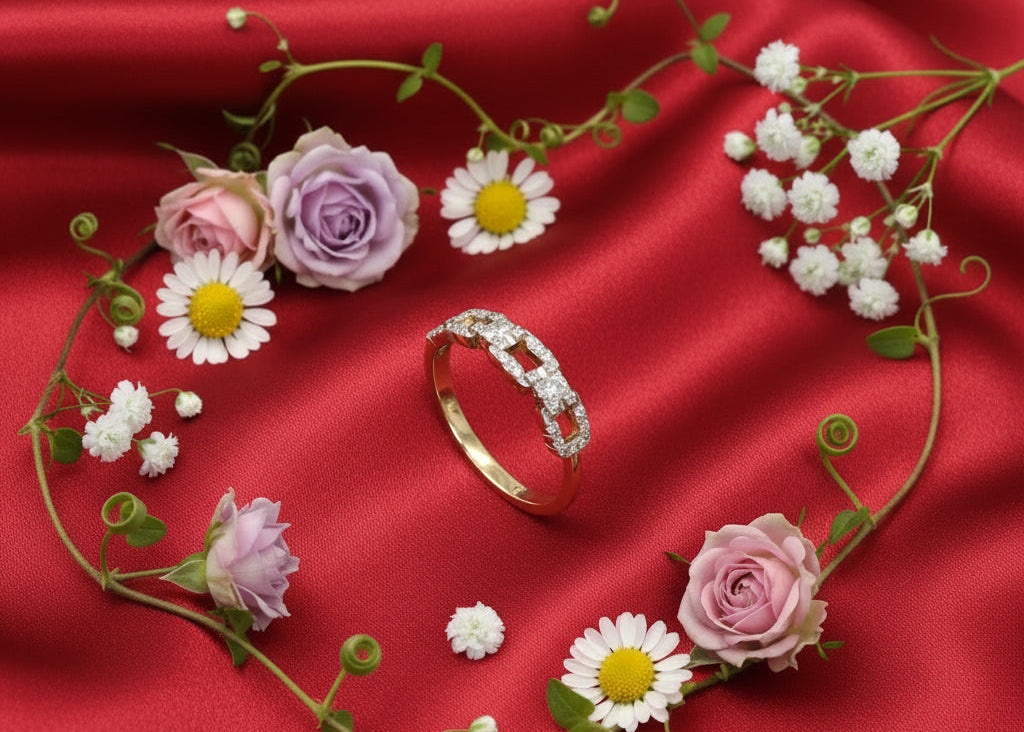 10k Yellow Gold DIAMOND 0.08CTW Band