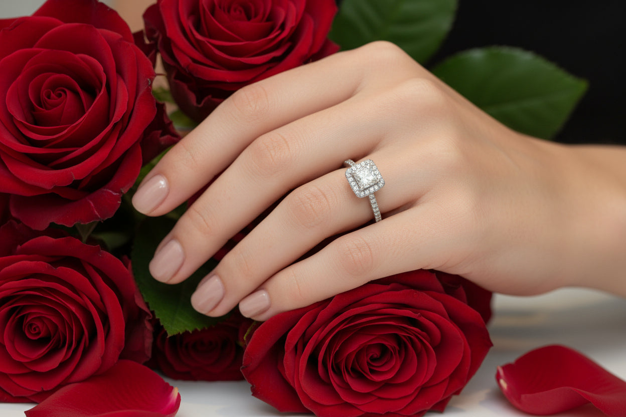 14k Yellow Gold Princess Cute DIAMOND 0.50CTW Ring