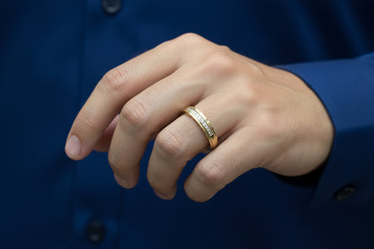 10k Yellow Gold Three Set Princess DIAMOND 0.15CTW Rings