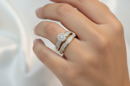 10k Yellow Gold His & Hers DIAMOND 0.40CTW Set