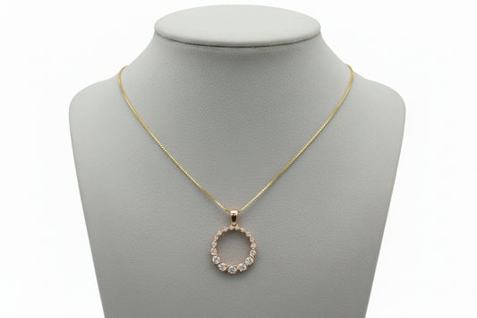 10k Rose Gold Round DIAMOND 0.50CTW Necklace