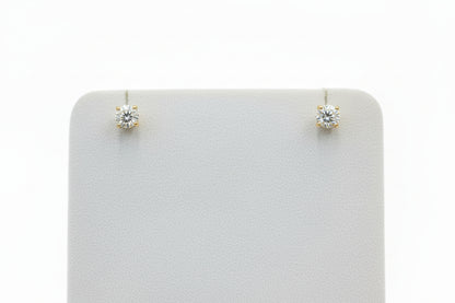 14k Yellow Gold Round DIAMOND 0.25CTW Studs