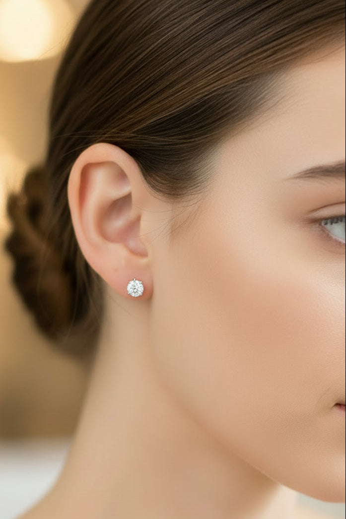 14k Yellow Gold Round DIAMOND 0.25CTW Studs