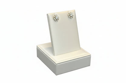 10k Yellow Gold Snowflake DIAMOND 0.30CTW Studs