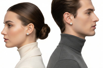 10k Yellow Gold Round Cluster DIAMOND 0.30CTW Studs