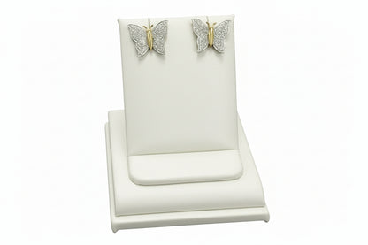10k Yellow Gold Butterfly DIOAMOND 0.25CTW Earings