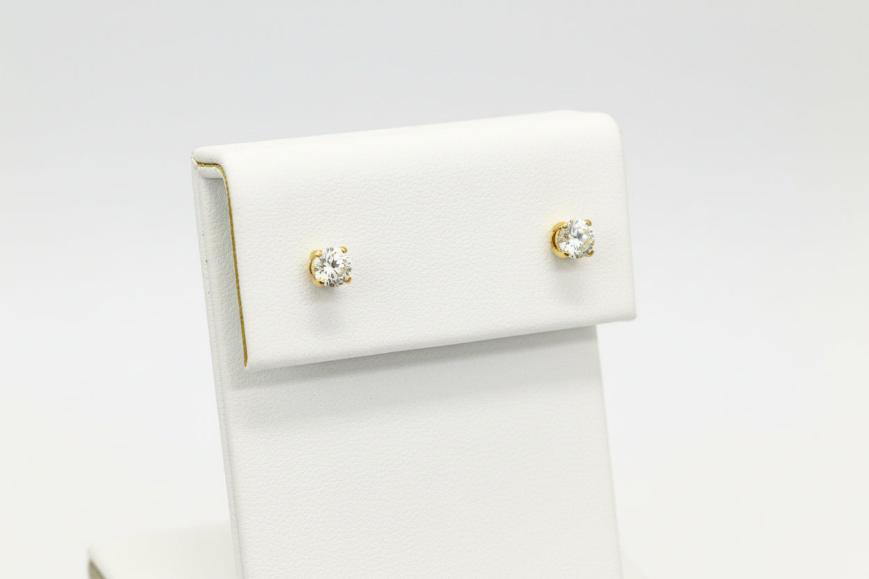 14k Yellow Gold Round DIAMOND 0.50CTW Studs