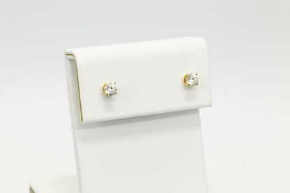 14k Yellow Gold Round DIAMOND 0.50CTW Studs
