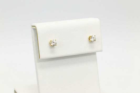 14k Yellow Gold Round DIAMOND 0.50CTW Studs